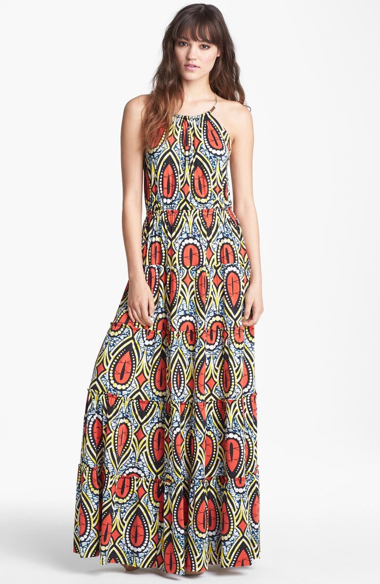 Tbags Los Angeles Tiered Print Maxi Dress | Nordstrom