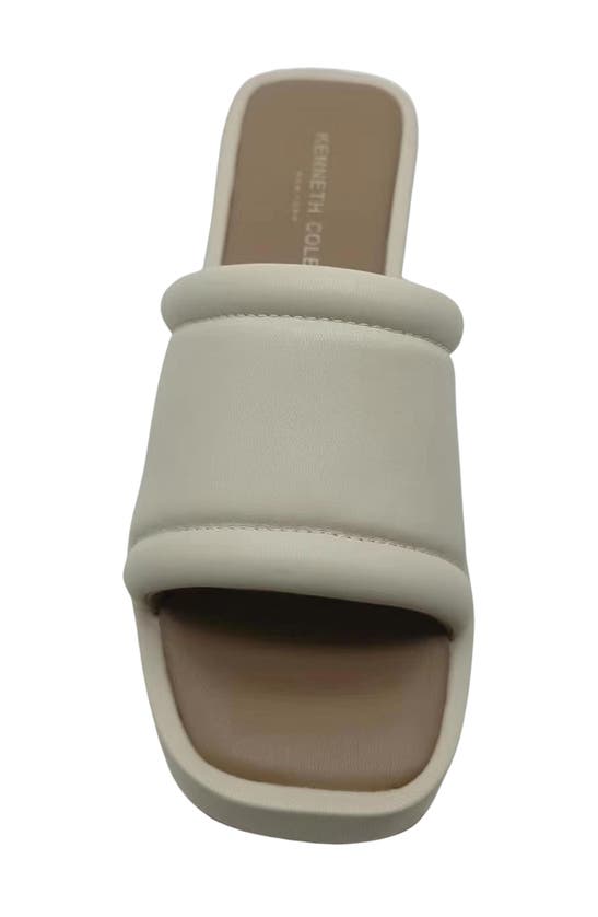 Shop Kenneth Cole Andreanna Platform Slide Sandal In Bianca Smooth Pu