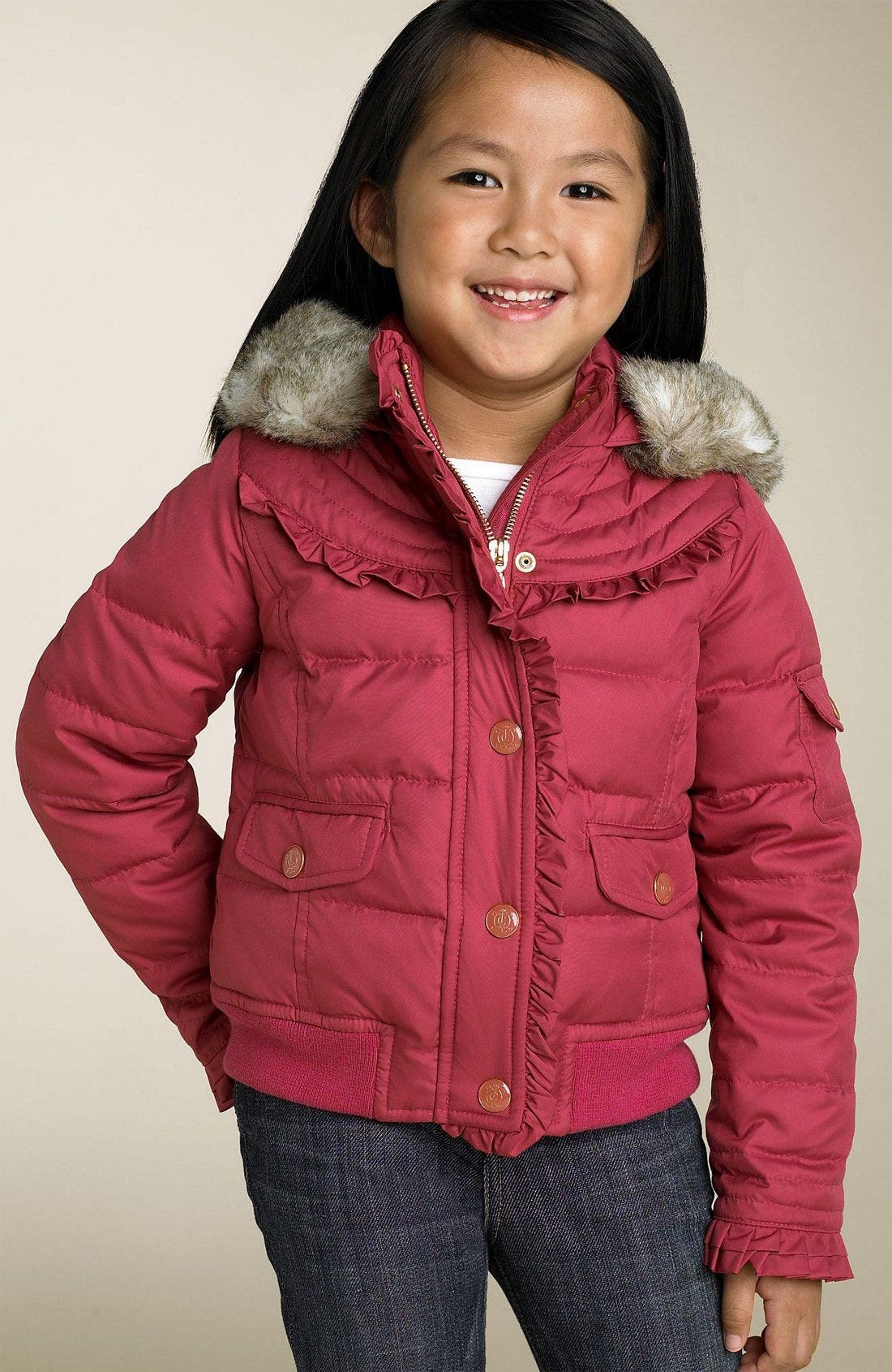 Juicy Couture Ruffled Puffer Jacket (Toddler & Little Girls) Nordstrom