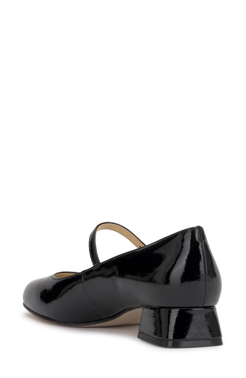Jessica Simpson Treen Womens Adjustable Patent Mary Jane Heels In Black
