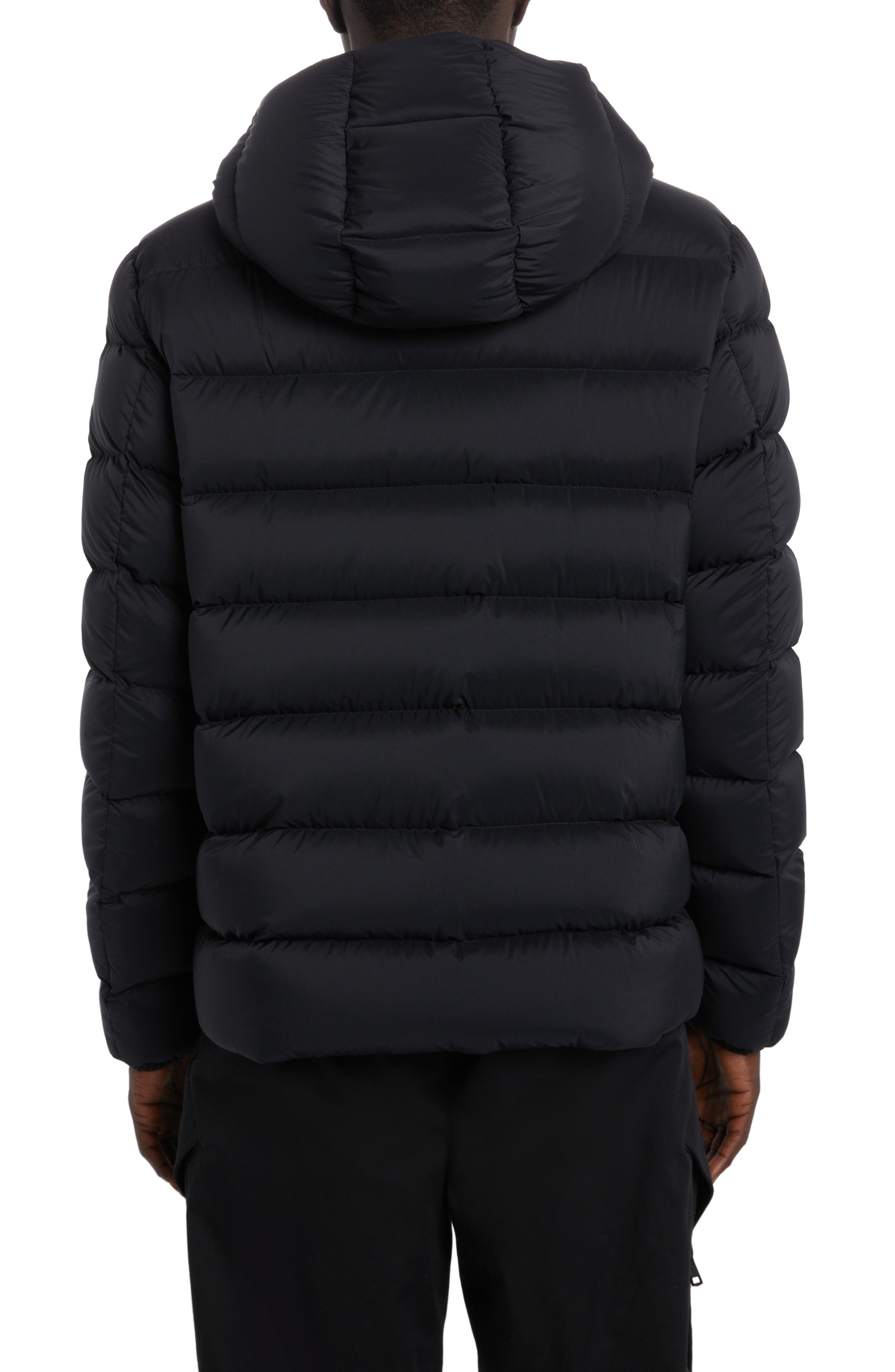 moncler logo down jacket