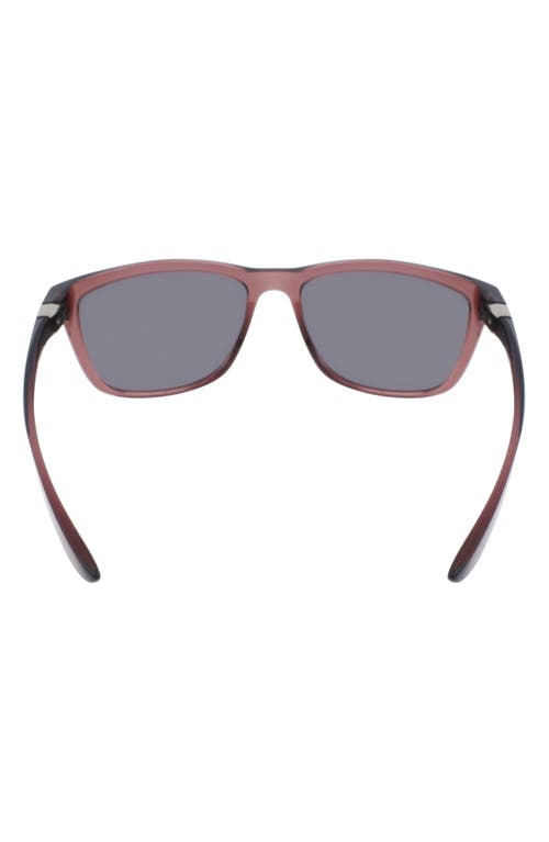 Shop Nike City Icon 61mm Rectangle Sunglasses In Smokey Mauve/grey