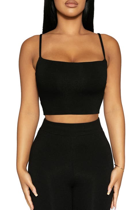Buy Naked Wardrobe The Nw Crop Top - Charcoal At 30% Off