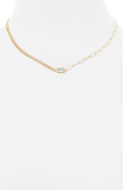 Meshmerise Birthstone Necklace In Yellow-march