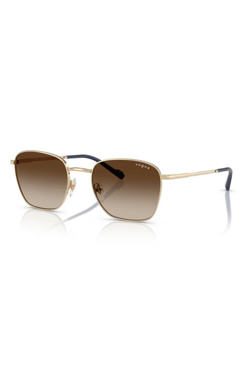 Vogue 53mm Pillow Sunglasses In Pale Gold