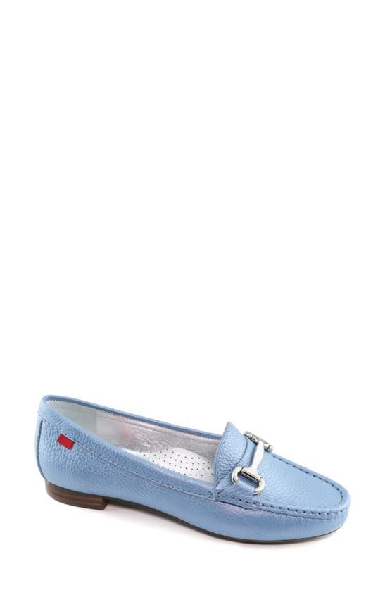 Marc Joseph New York Grand Street Flat In Pearlized Jeans Leather