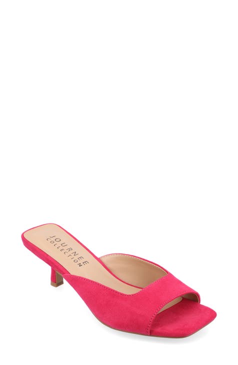 Pink Women's Extended Size Shoes - Narrow & Wide