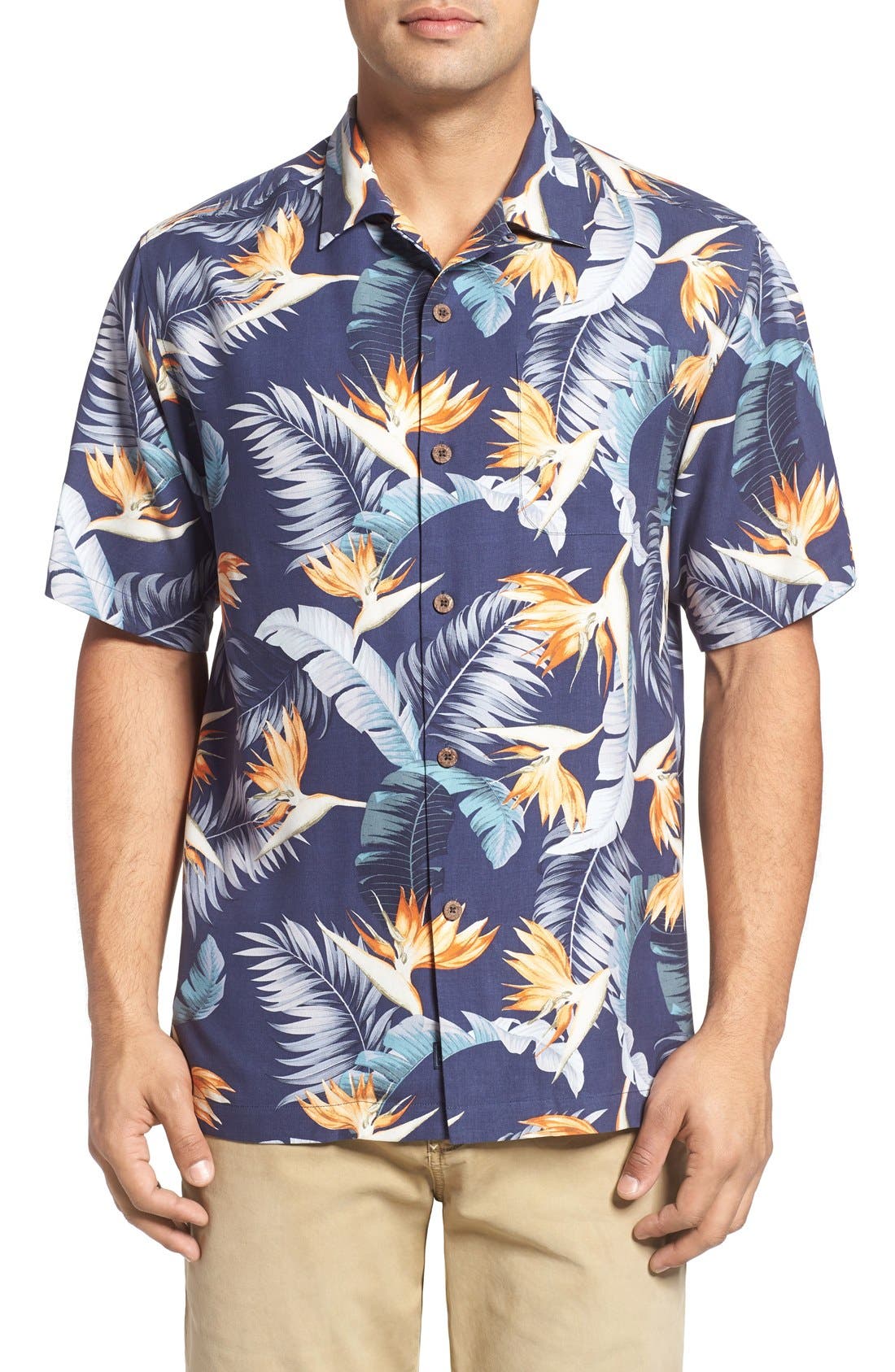 Tommy Bahama Majestic Flora Silk Camp Shirt (Big & Tall) Nordstrom