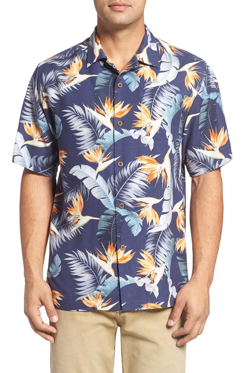 Tommy Bahama Majestic Flora Silk Camp Shirt (Big & Tall) | Nordstrom