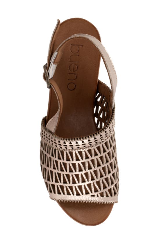 Shop Bueno Lia Slingback Sandal In Beige Metallic