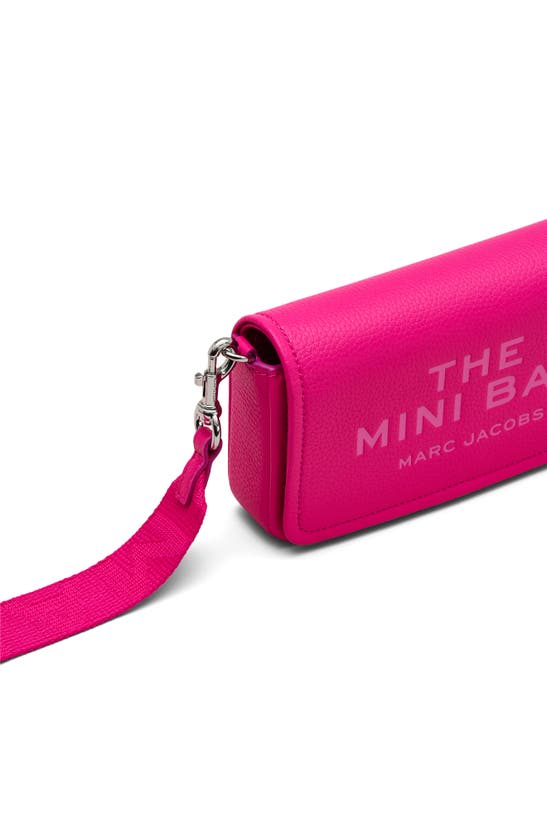 Shop Marc Jacobs The Mini Leather Crossbody Bag In Hot Pink