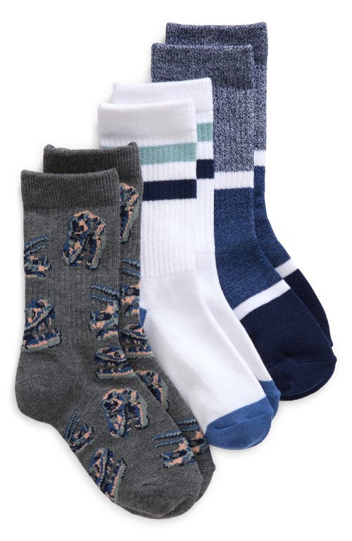 Shop Nordstrom Kids' 6-pack Assorted Quarter Crew Socks In Multi Bmx Rex Pack