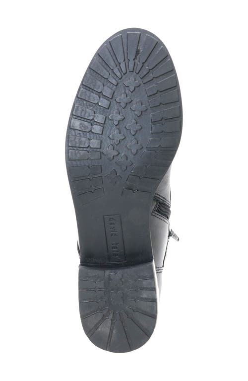 David Tate College Bootie In Black Calf/croc