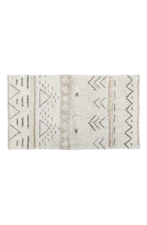 Lorena Canals Washable Wool & Recycled Cotton Rug in Brown Tones