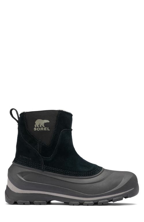 Shop Sorel Buxton Waterproof Pull-on Snow Boot In Black/quarry