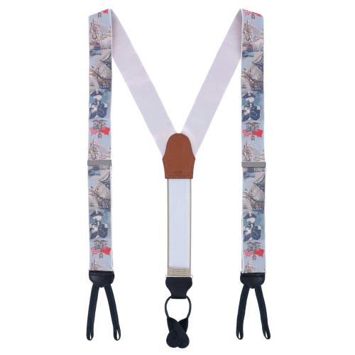 Trafalgar Limited Edition The Commander Woven Silk Formal End Suspenders In Multiple Colors