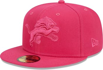 New Era Men's New Era Pink Detroit Lions Color Pack 59FIFTY Fitted Hat