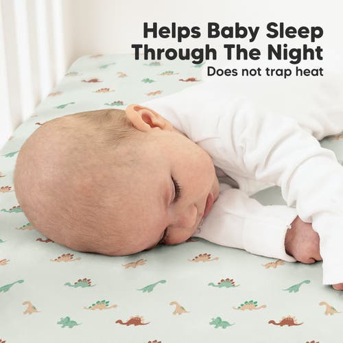 Keababies Soothe Fitted Crib Sheet In Roarsome
