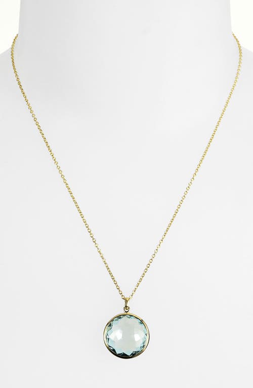 Ippolita Rock Candy - Lollipop 18K Gold Pendant Necklace in Yellow Gold/blue Topaz at Nordstrom