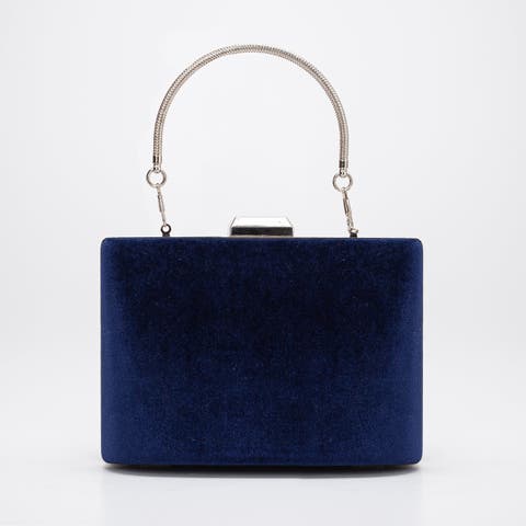 Dark blue clutch purse hotsell