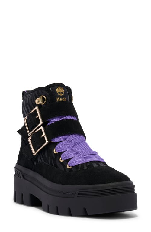 Keds ® X Monster High Soho Combat Boot In Black Leather