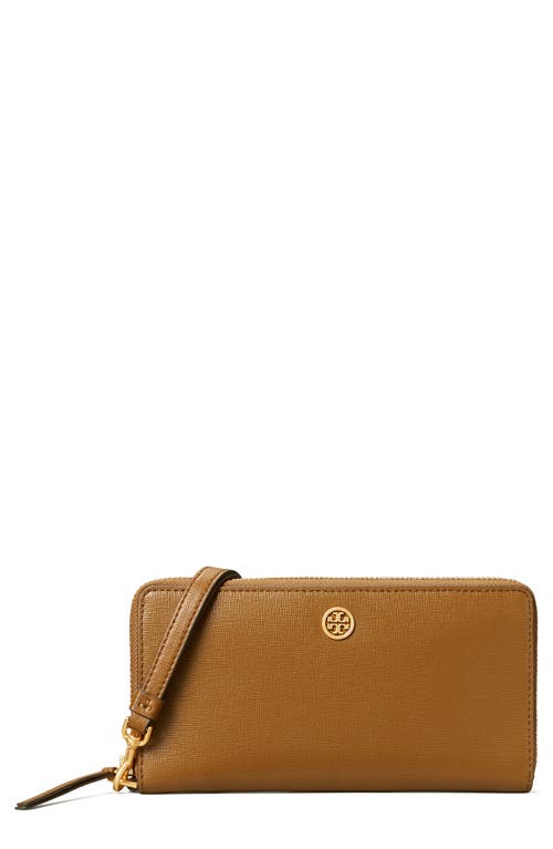 UPC 196133001400 product image for Tory Burch Robinson Continental Leather Wallet in Bistro Brown at Nordstrom | upcitemdb.com