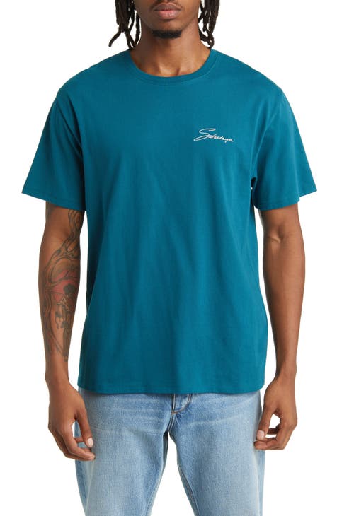 Embroidered palm T-shirt Comfort fit, Le 31, Shop Men's Printed &  Patterned T-Shirts Online