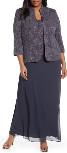 Alex Evenings Mock Two Piece Gown with Jacket Nordstrom