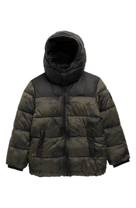Kids' Michael Kors Coats Jackets Rack Nordstrom Rack | Kid's Hoodie Puffer  Jacket Plush Lined Printed Winter Short Coat With Hood 