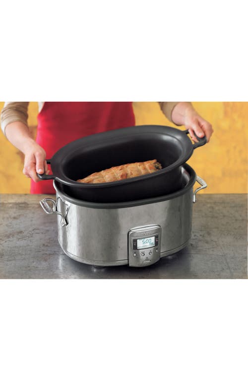 All-Clad Electrics Stainless Steel and Cast Iron Slow Cooker 5 Quart 7-in-1  Slow Cook High/Low, Braise, Sauté, Simmer, Manual, Keep Warm 1200 Watts