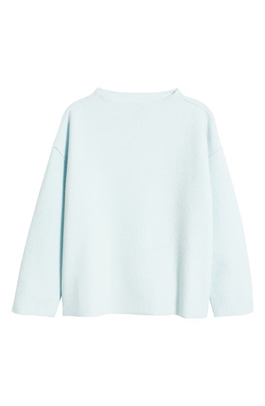 Eileen Fisher Boiled Wool Box Top In Clearwater