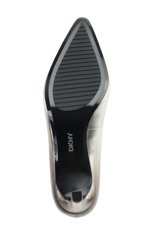 Dkny Charlie Pump In Pewter/silver