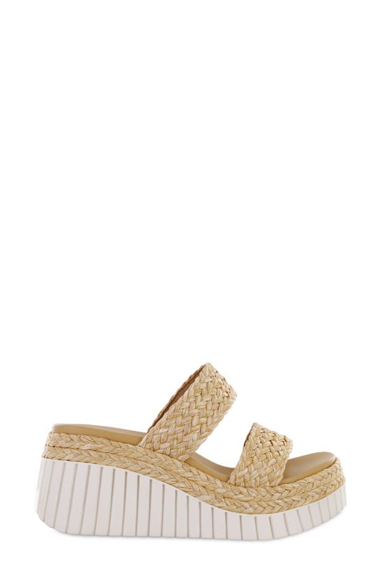 Shop Mia Zayla Platform Wedge Sandal In Natural