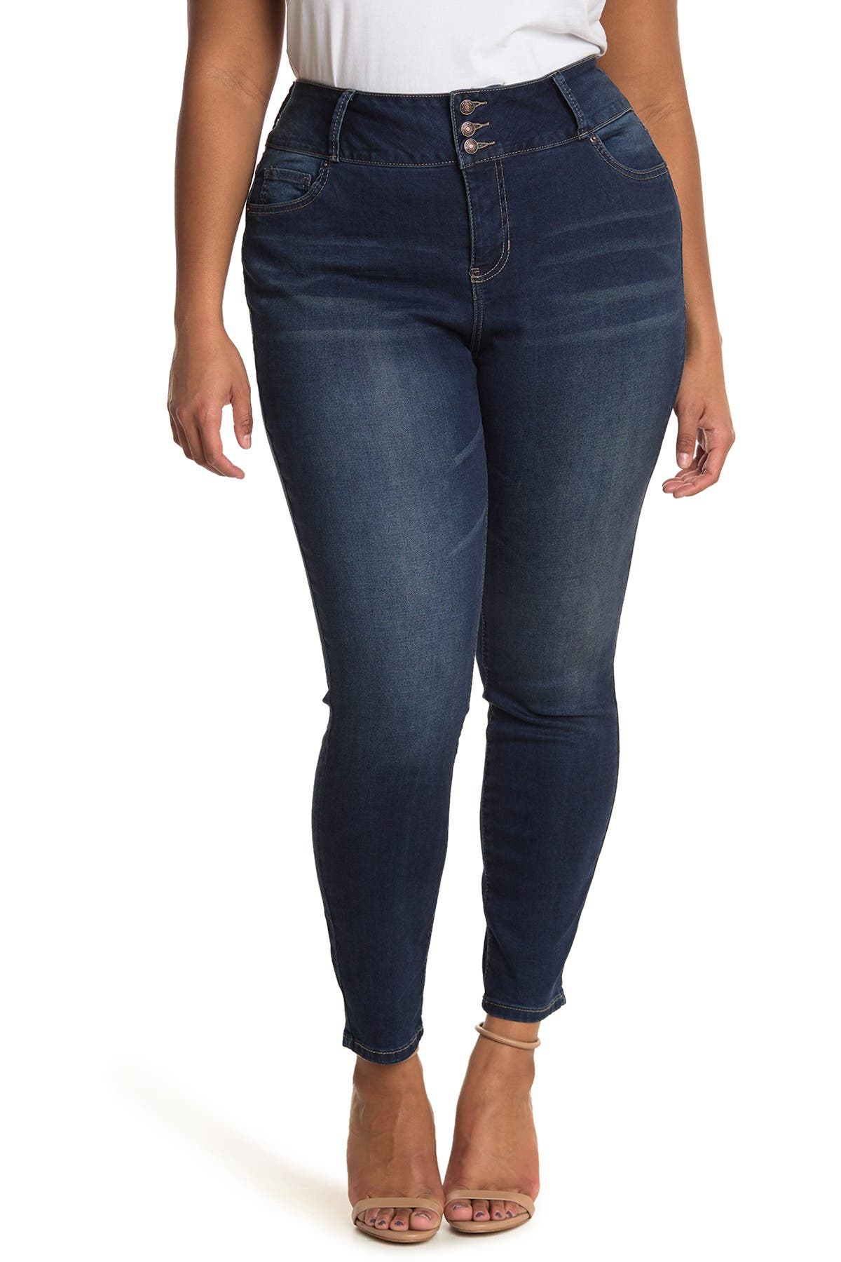 ROYALTY FOR ME 3-Button Skinny Jeans 
