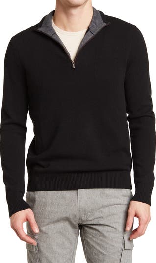 Marc New York Ladies' Ribbed Quarter Zip Pullover