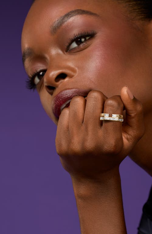 Shop Cast X Issa Rae The Open Armor Lab Grown Diamond Ring In Gold