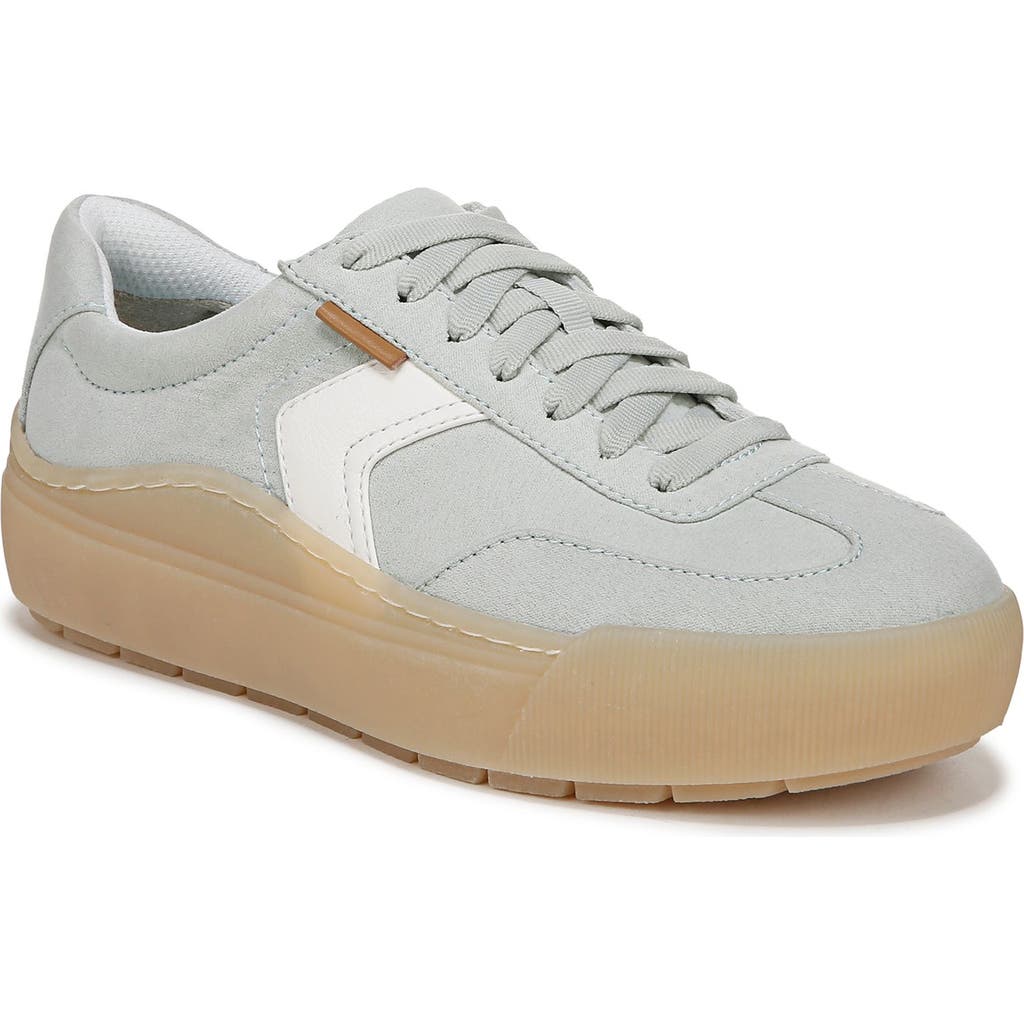 Dr. Scholl's Women's Time Off Win Lace Up Platform Sneakers In Light Green