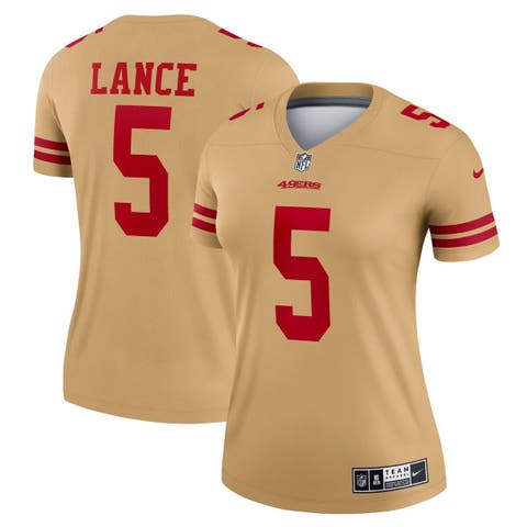 Men's Nike Lamar Jackson Gold Baltimore Ravens Inverted Legend Jersey