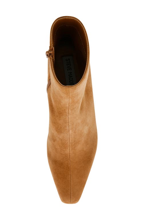 Shop Steve Madden Delvie Bootie In Chestnut Suede