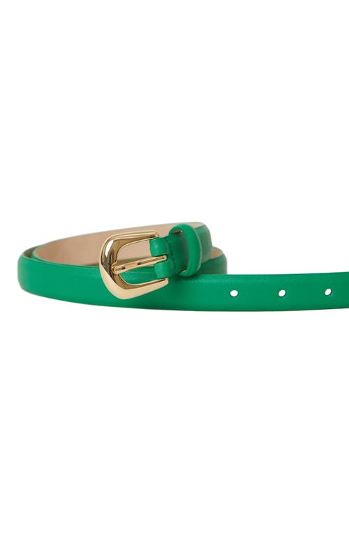 Shop B-low The Belt Kennedy Mini Leather Belt In Kelly Green Gold