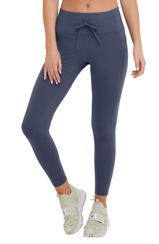 Champion Soft Touch Drawcord Tights In Classic Sky Blue
