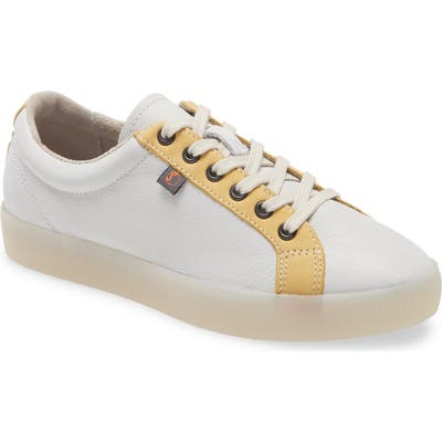 Softinos By Fly London Suri Low Top Sneaker, White