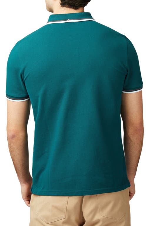 Ben Sherman Men's Signature Pique Short Sleeve Polo Shirt In Jade