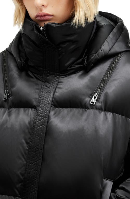 Shop Allsaints Chelsea Quilted Puffer Jacket In Black