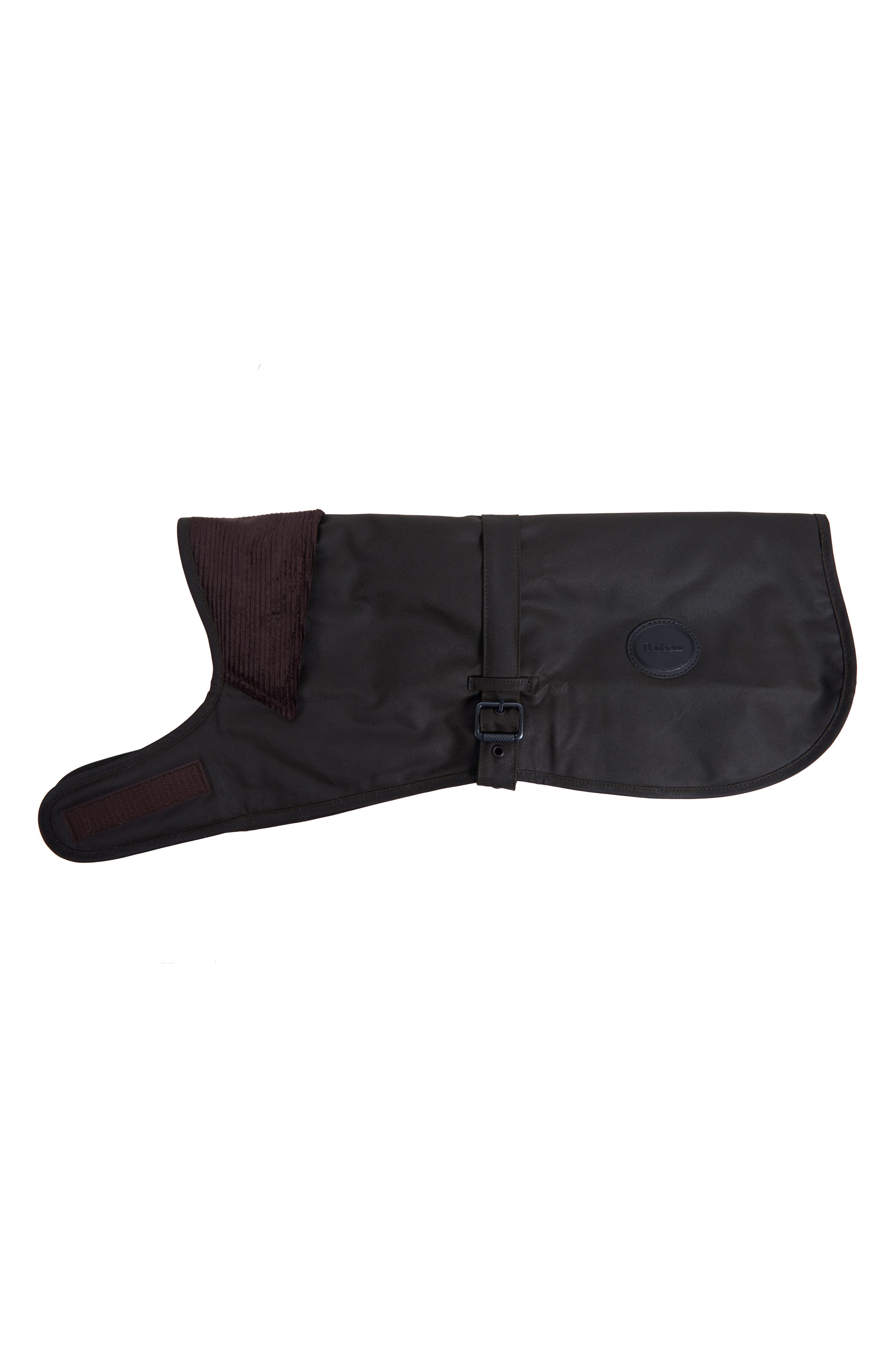 barbour waxed cotton dog coat