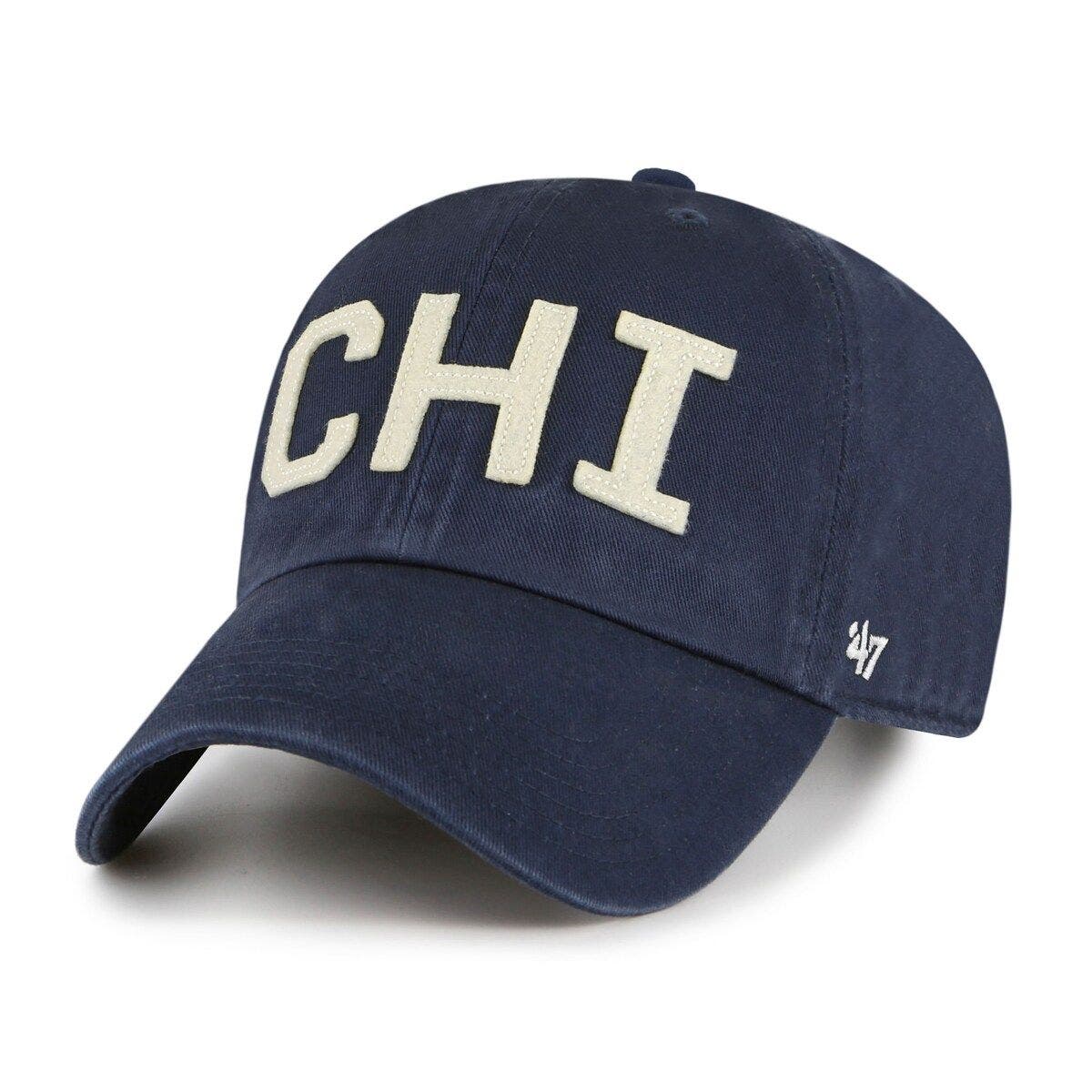 Women's '47 Navy Chicago Bears Finley Clean Up Adjustable Hat