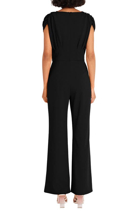 Shop Maggy London Pleated Bodice Jumpsuit In Black