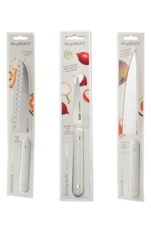 Berghoff Leo Spirit 3-piece Knife Set In Spirit