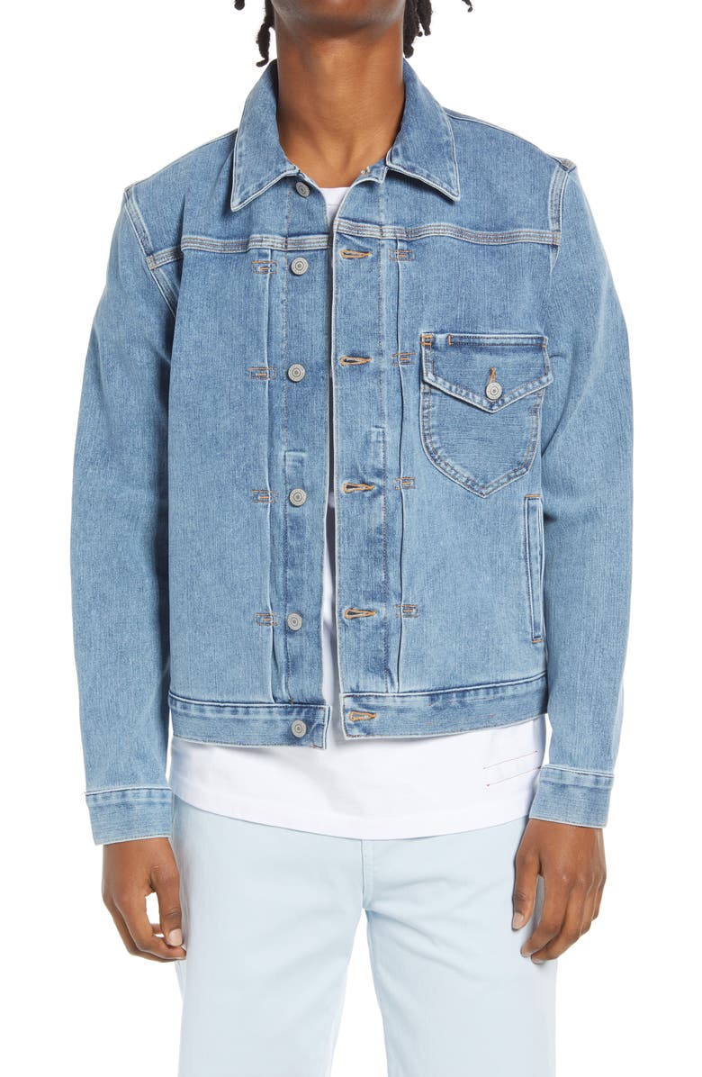 HIROSHI KATO Stretch Selvedge Denim Jacket | Nordstrom