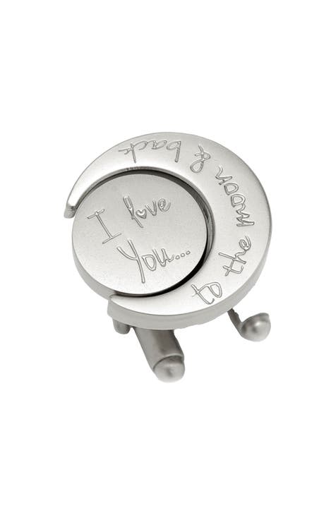 Love You to the Moon & Back Cuff Links